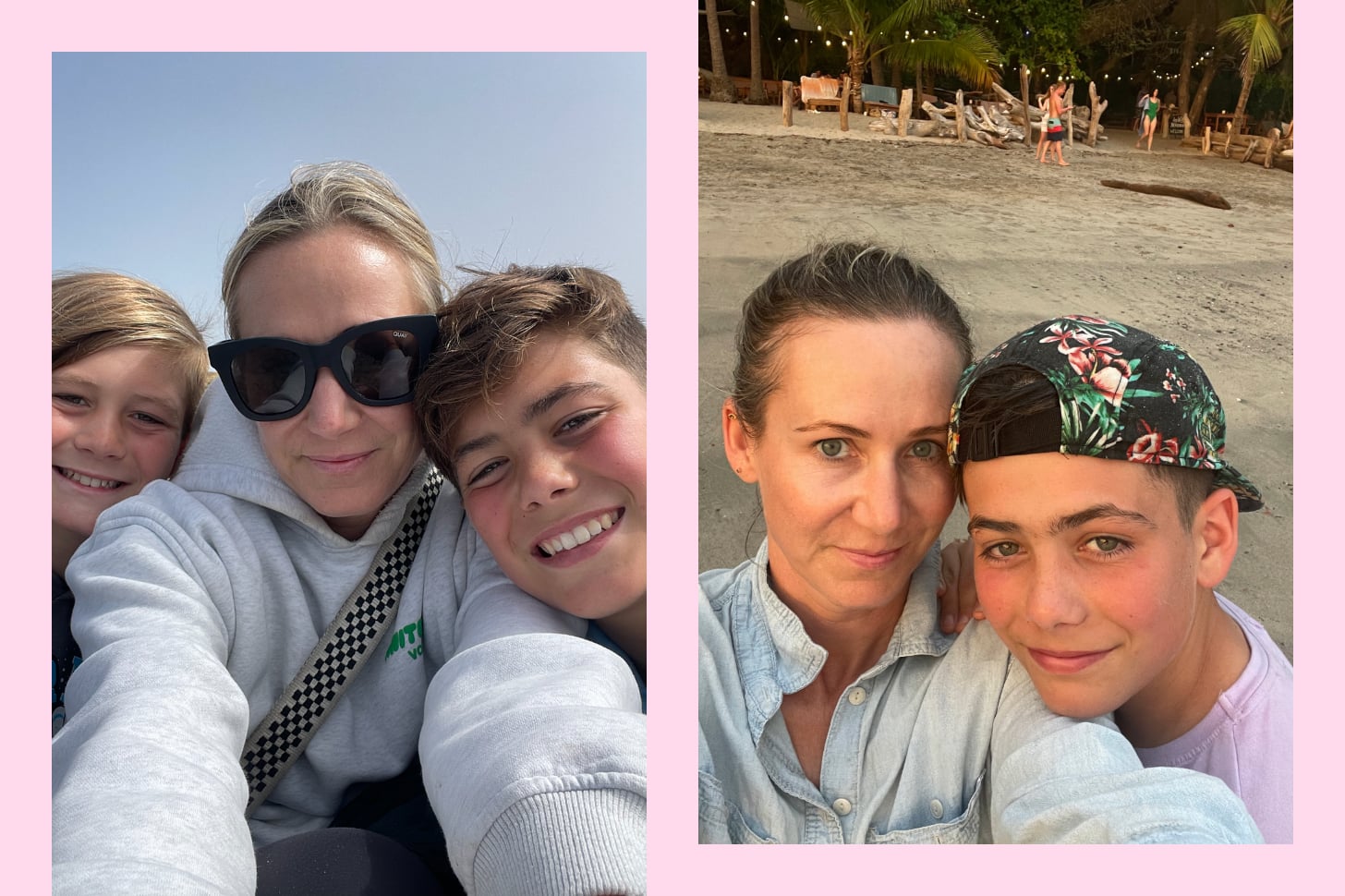 Megan Bettor smiling with her two sons. 