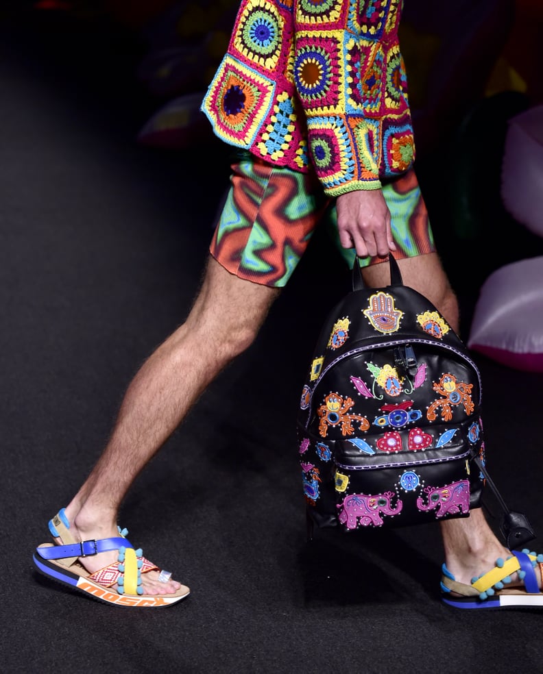 Models Toted Embellished Backpacks