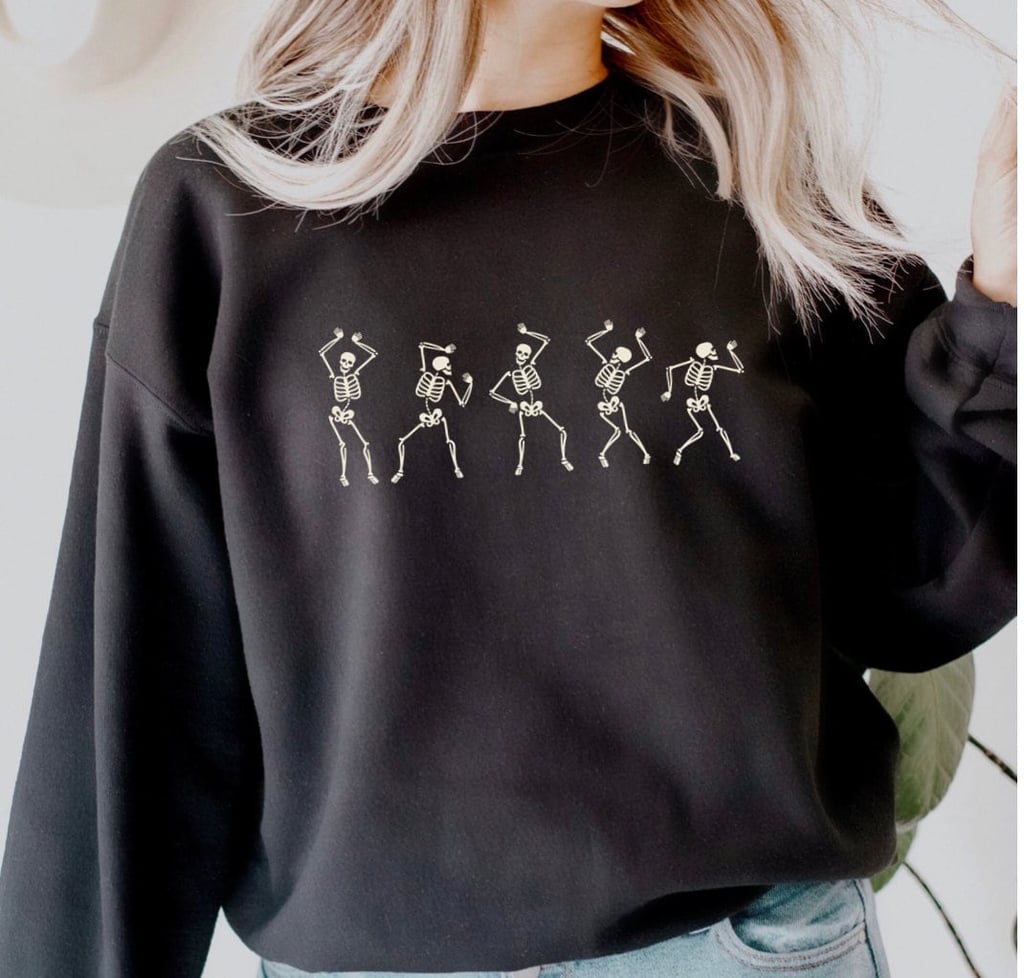 A Halloween Find: Dancing Skeleton Sweatshirt