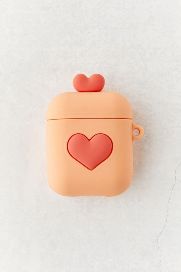 Urban Outfitters Heart-Shaped Silicone AirPods Case | Urban Outfitters Supercute AirPod Cases That Look Like Peaches, Koalas, Boba, and More! | POPSUGAR Tech Photo 9
