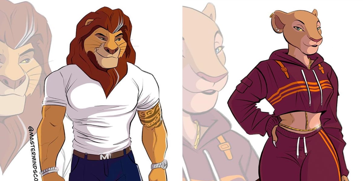 lion king characters as humans