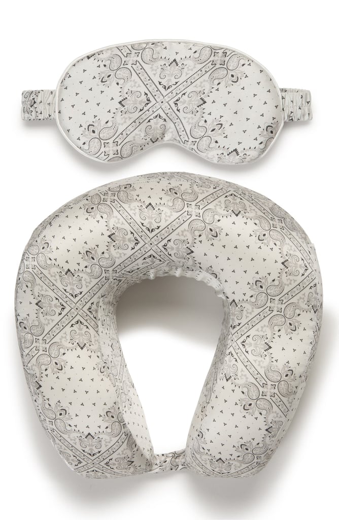 Calpak Silk Travel Neck Pillow and Eye Mask Set