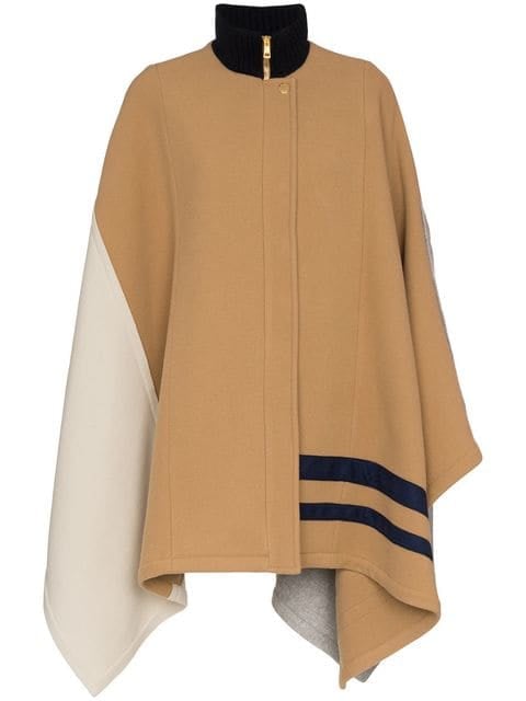 Chloé Colorblock Cape Coat