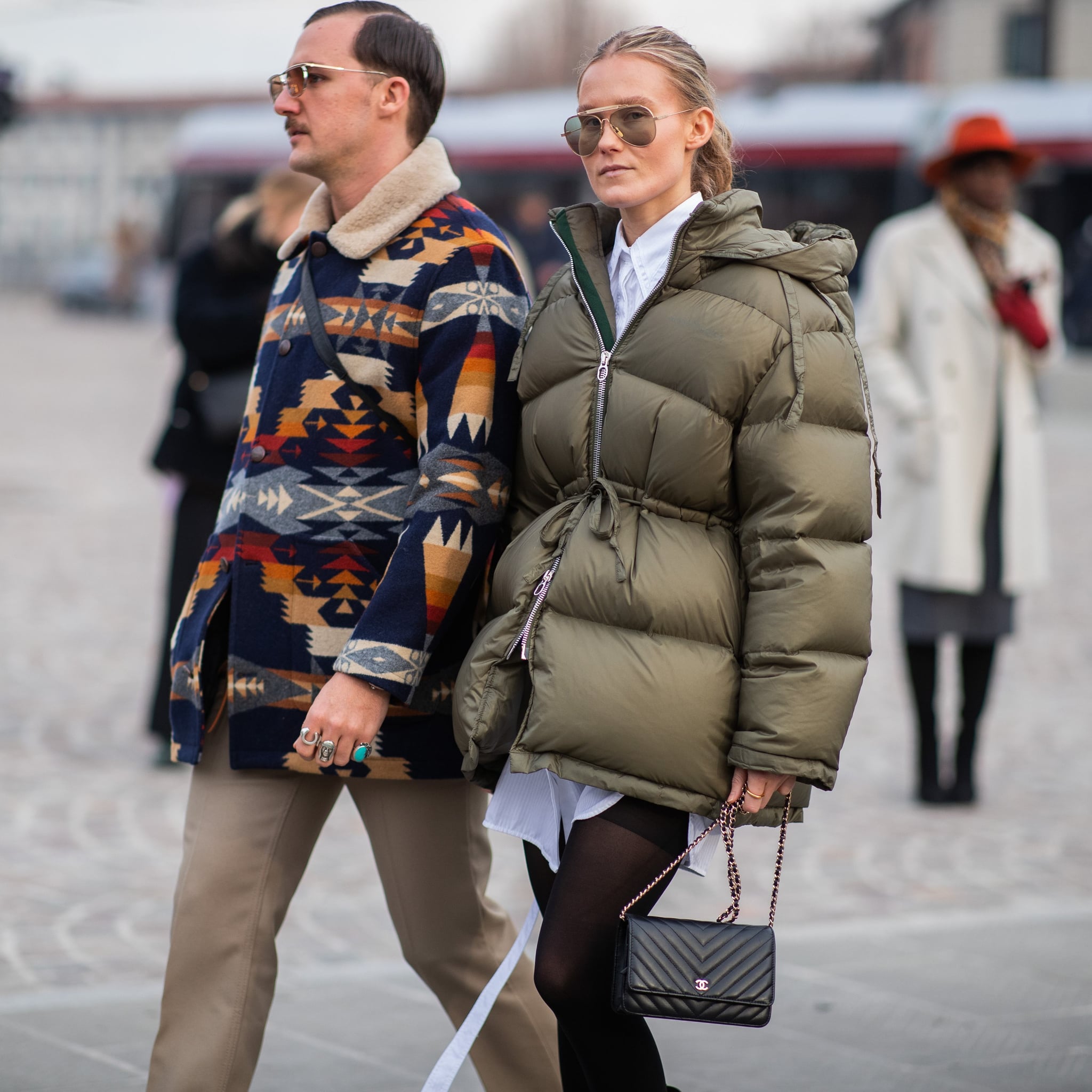 flattering puffer coat