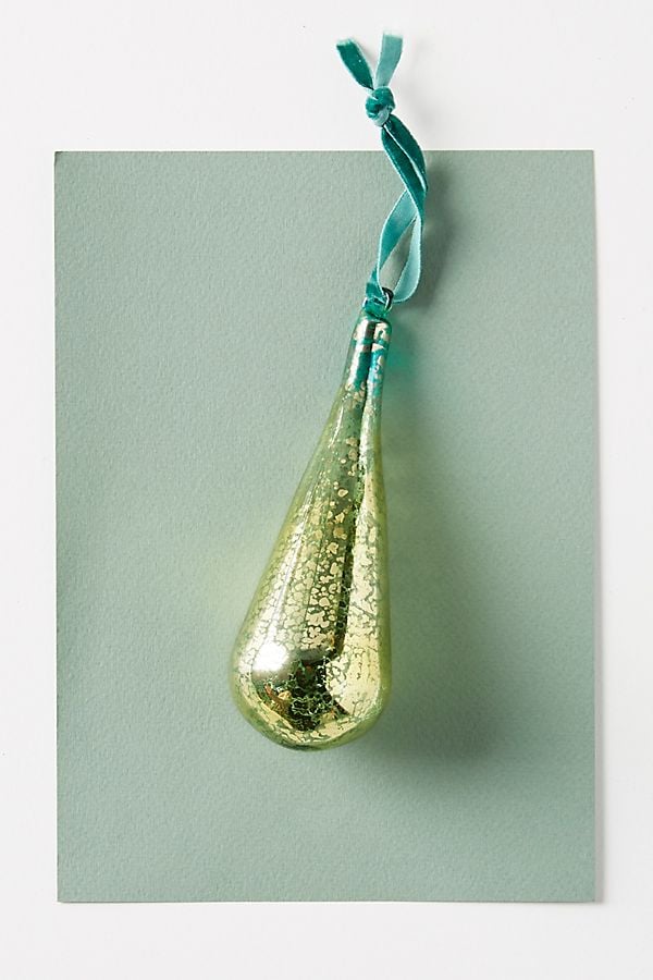 Glass Teardrop Ornament Best Christmas Tree Decor 2018 POPSUGAR