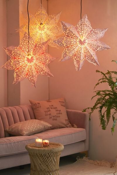 Lacy Cutout Star Paper Lantern