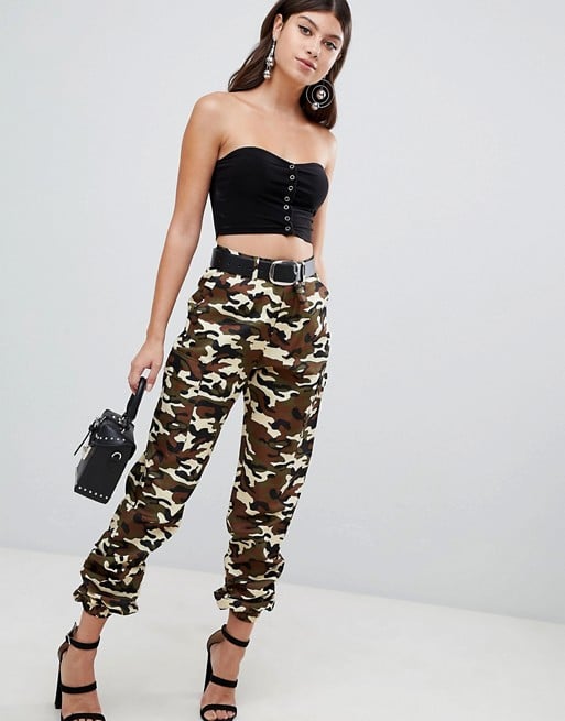 Prettylittlething Cargo Pants in Camo
