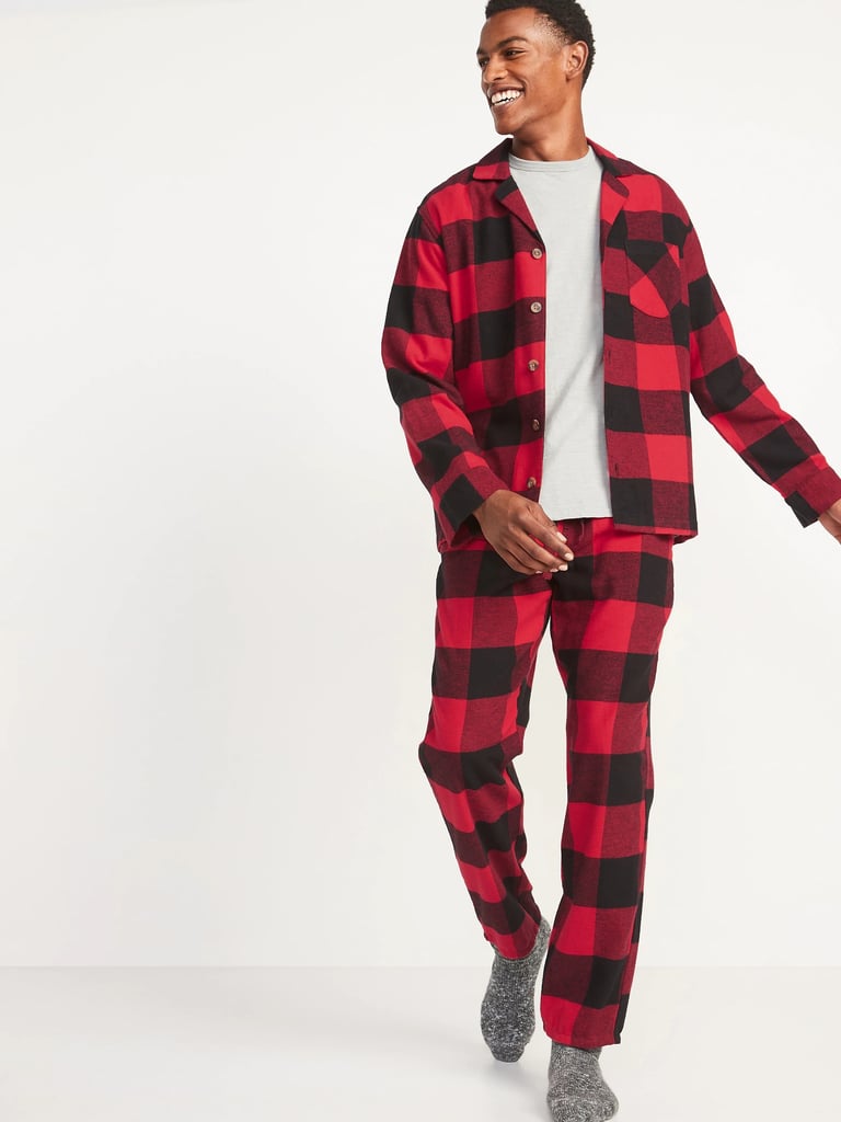 Matching Plaid Flannel Pajama Set for Men | Old Navy Matching Holiday ...