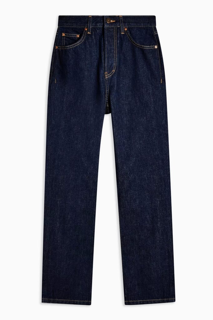 Topshop Raw Denim Indigo Jeans