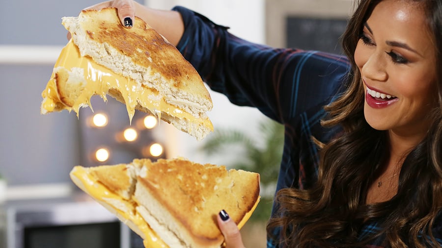 This Is How to Bake a Giant Grilled Cheese Sandwich - From Scratch!
