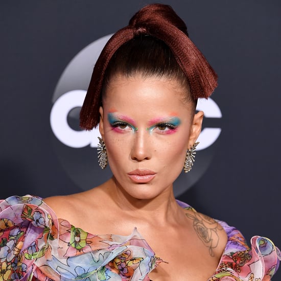 Halsey's Watercolor Makeup at the American Music Awards 2019