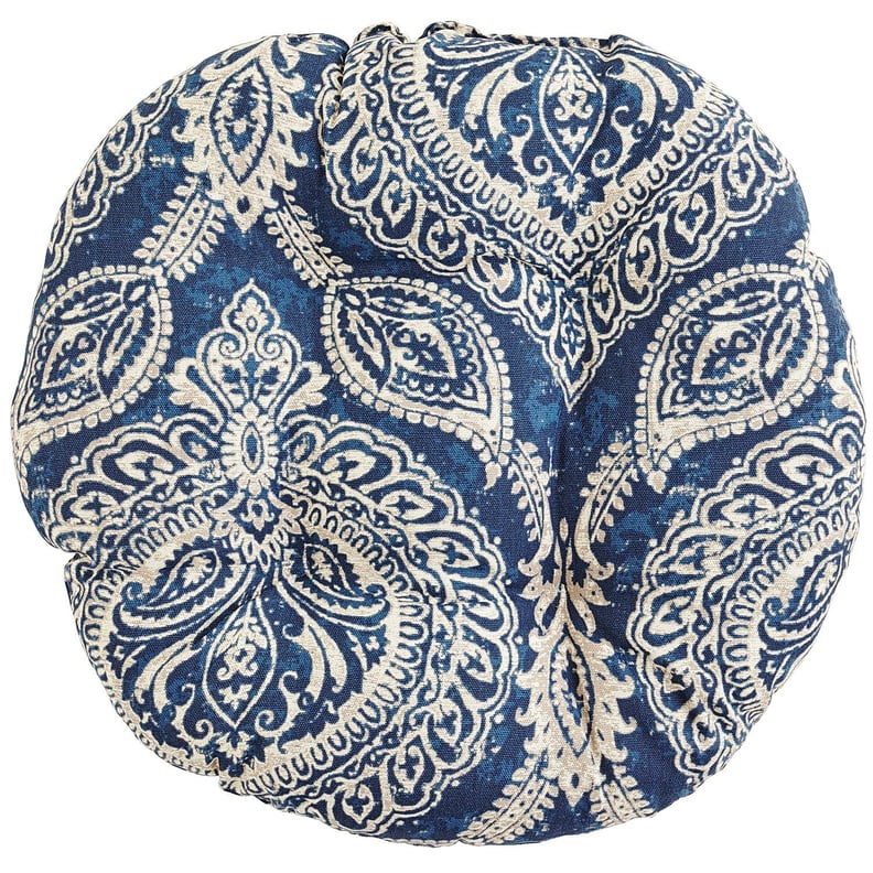 Keegan Indigo Papasan Stool Cushion