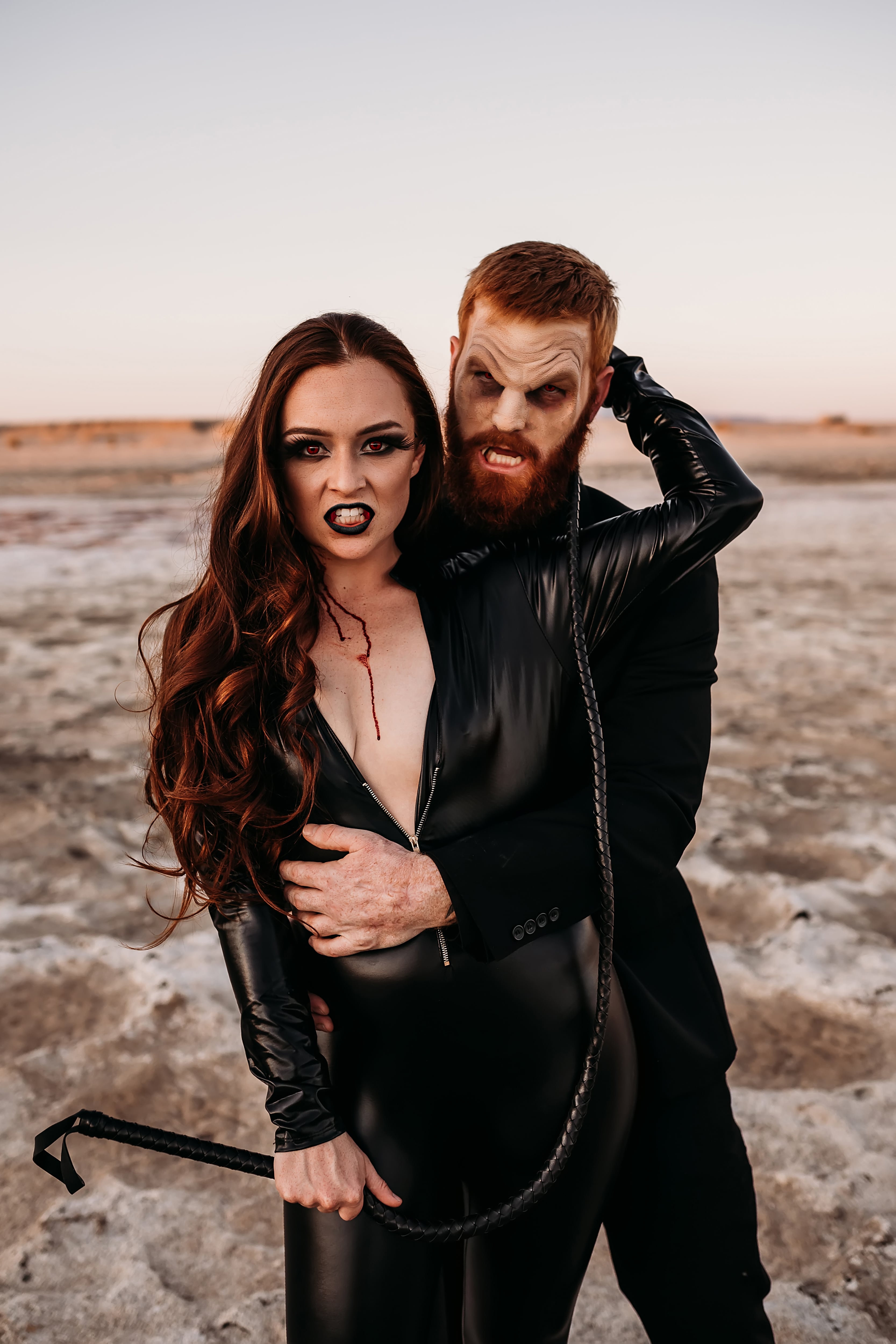 Vampire Dominatrix Porn - This Vampire-Themed Engagement Shoot Is Sexy and Scary | POPSUGAR Love & Sex