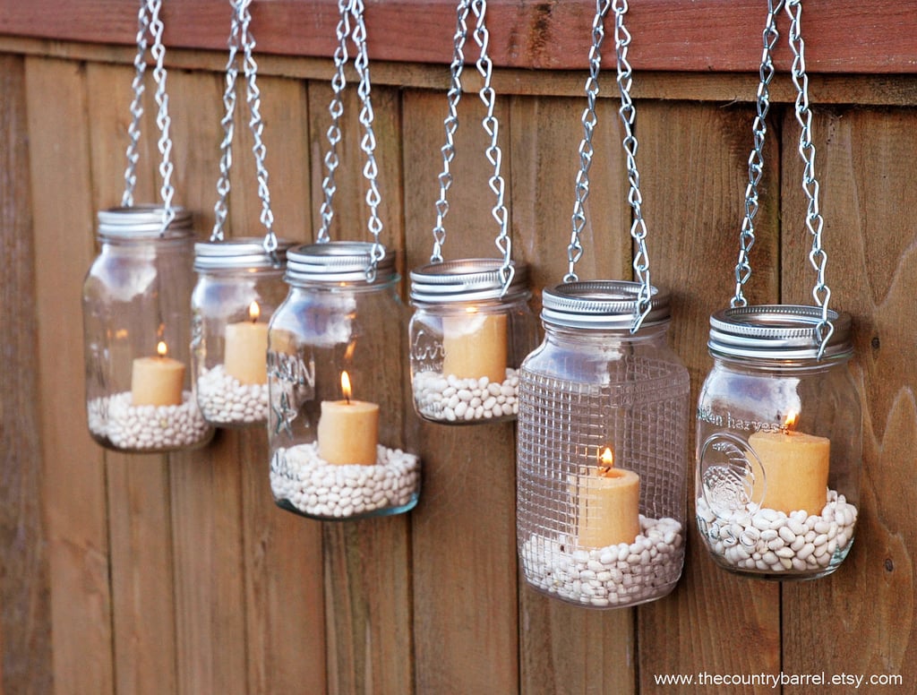 Mason Jar Candleholders