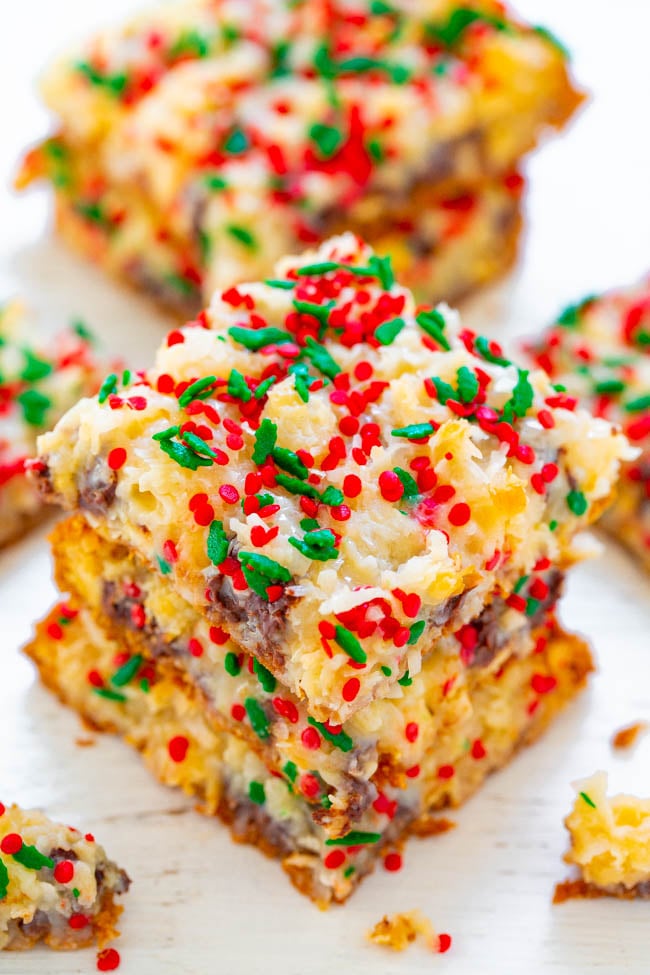 Holiday Seven-Layer Bars | The Best Christmas Dessert ...
