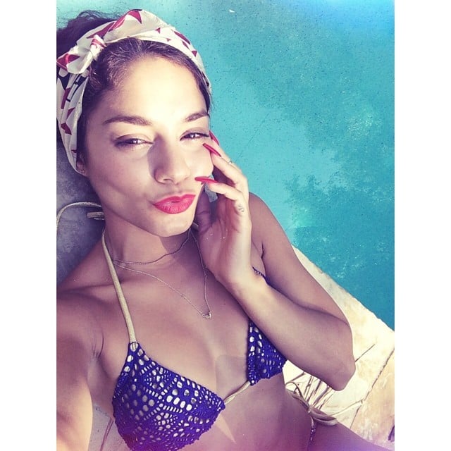 Vanessa Hudgens snapped a poolside selfie.
Source: Instagram user vanessadhudgens