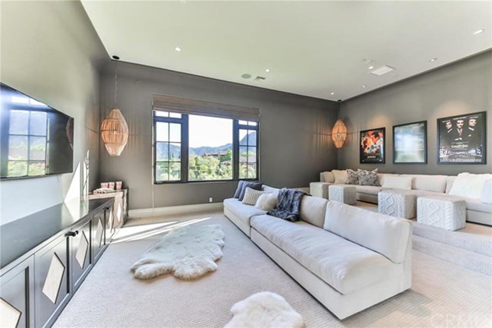 A private home theater is the best spot to host movie night.