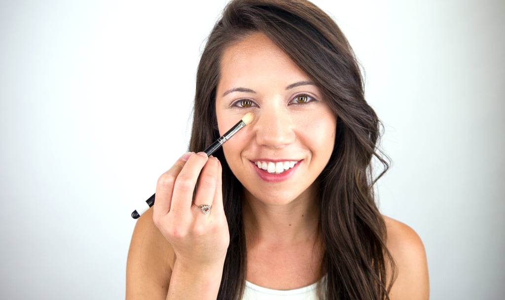 Start with a translucent eye shadow