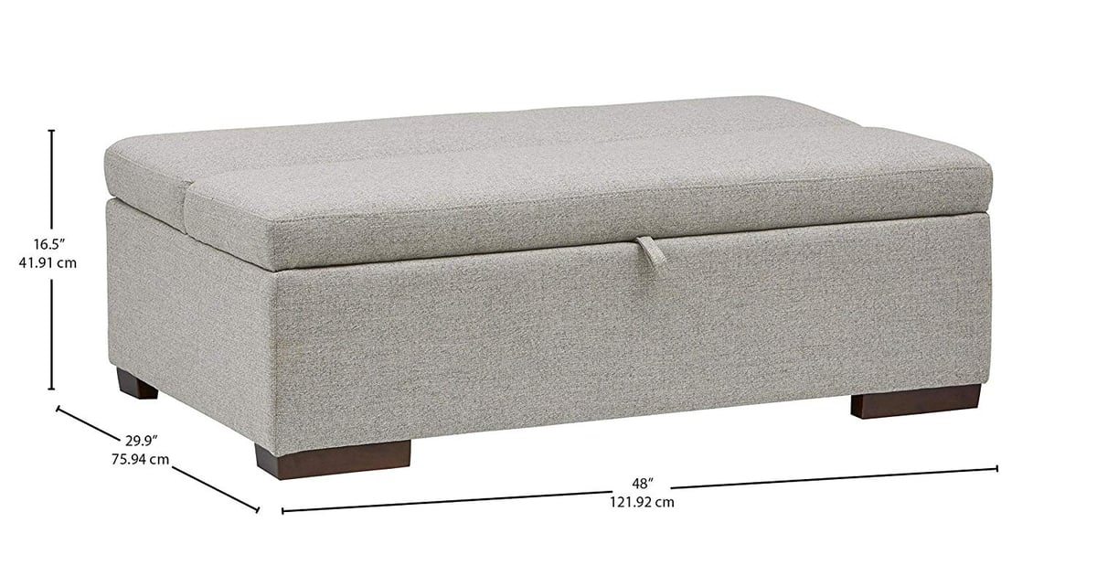 Rivet Fold Modern Ottoman Sofa Bed Convertible Ottoman Sofa Bed on