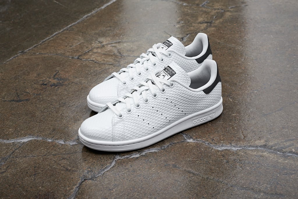I've been on the hunt for the perfect pair of Summer sneakers for a while now, but after writing about the launch of Adidas's new Stan Smiths, I was sold. The honeycomb leather is a fresh spin on white sneakers I've never seen before, so I'm snapping up a pair as soon as they are available on June 1.
— AM