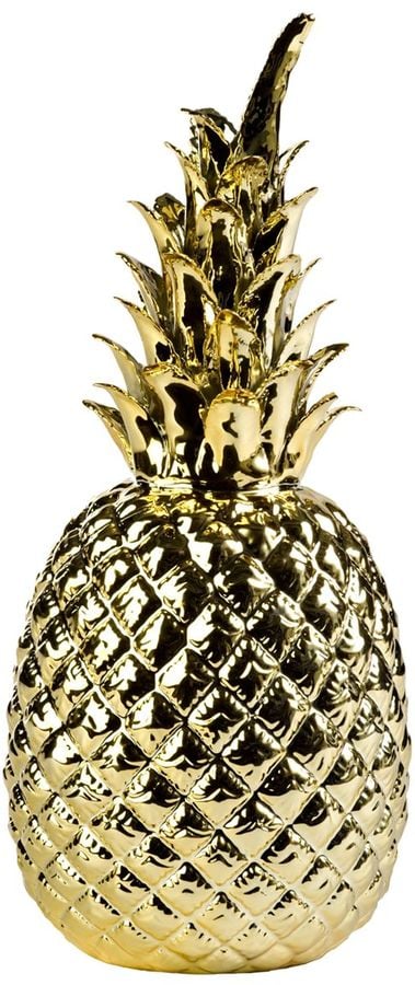 Pols Potten Gold Glazed Porcelain Pineapple ($79)