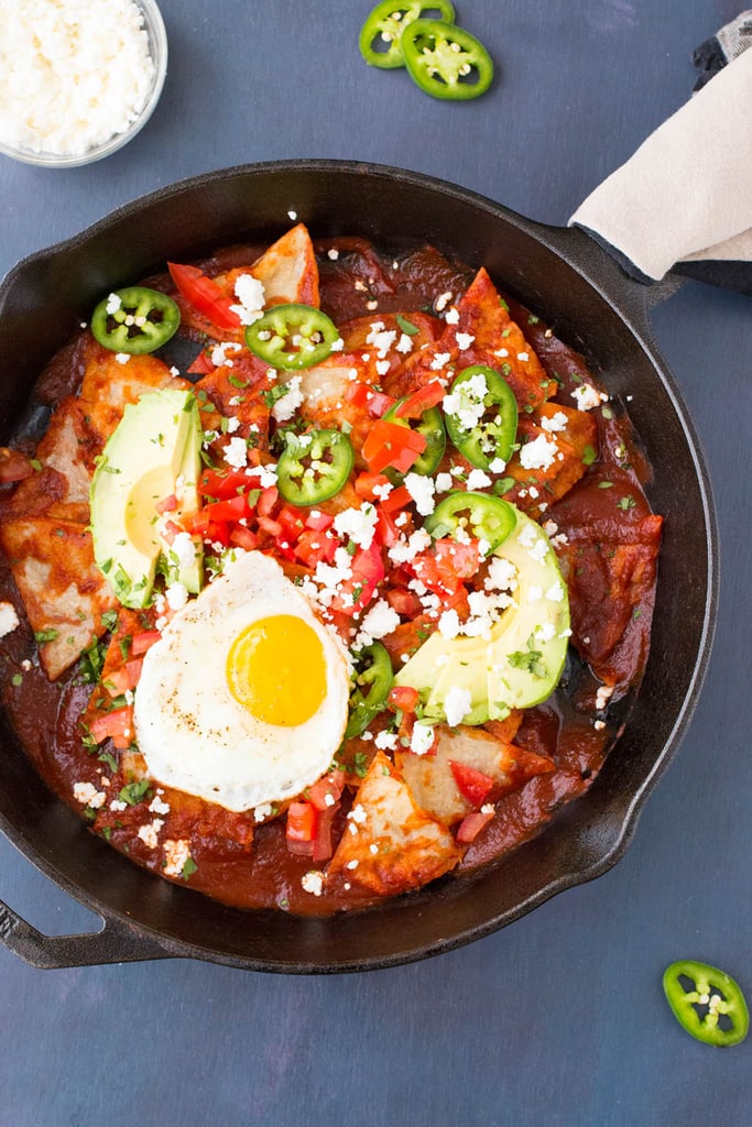 Mexican Chilaquiles Rojos With Ancho Chili Sauce