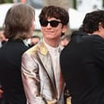 In a Sea Full of Black Suits at Cannes, Timothée Chalamet Said, "F*ck That," and Wore Silver