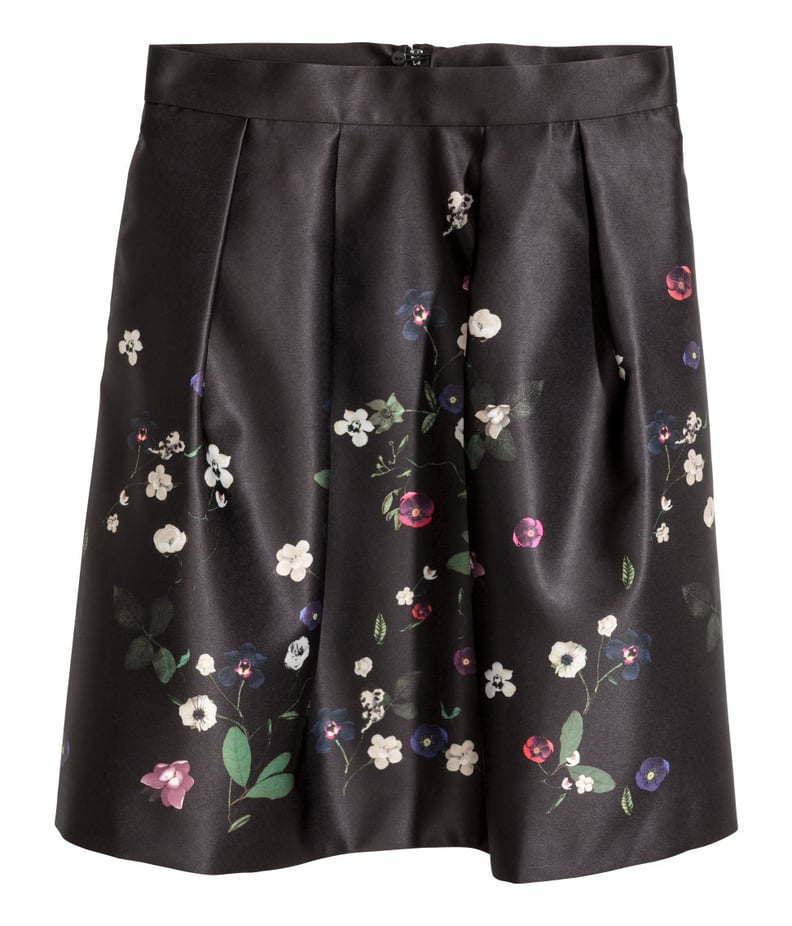 H&M Short Satin Skirt