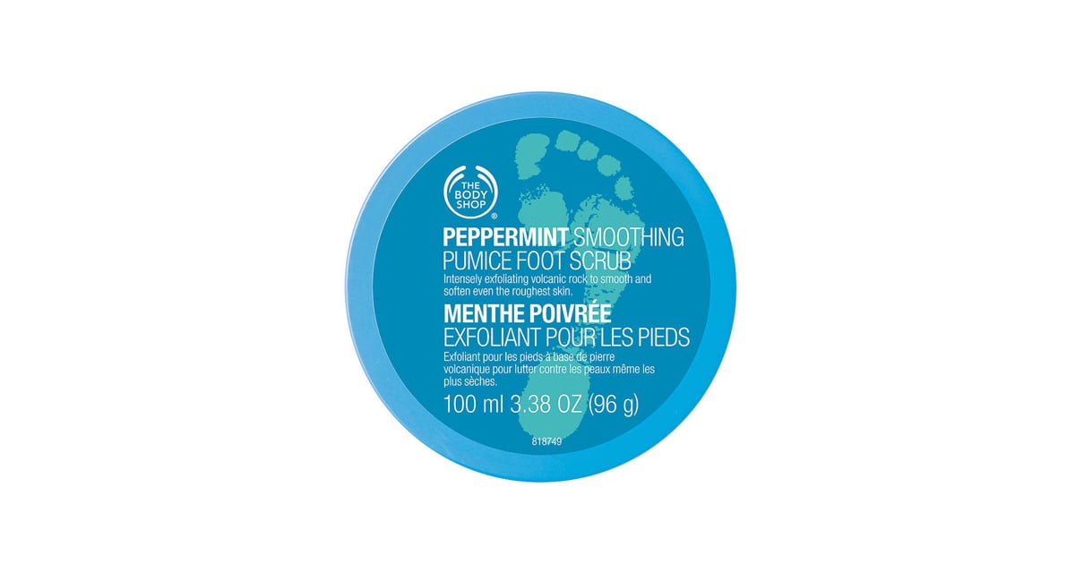 The Body Shop's Peppermint Cooling Foot Scrub Cooling Beauty Products