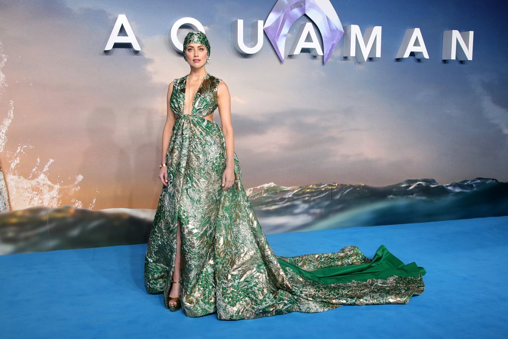 Amber Heard's Valentino Gown at Aquaman Premiere 2018