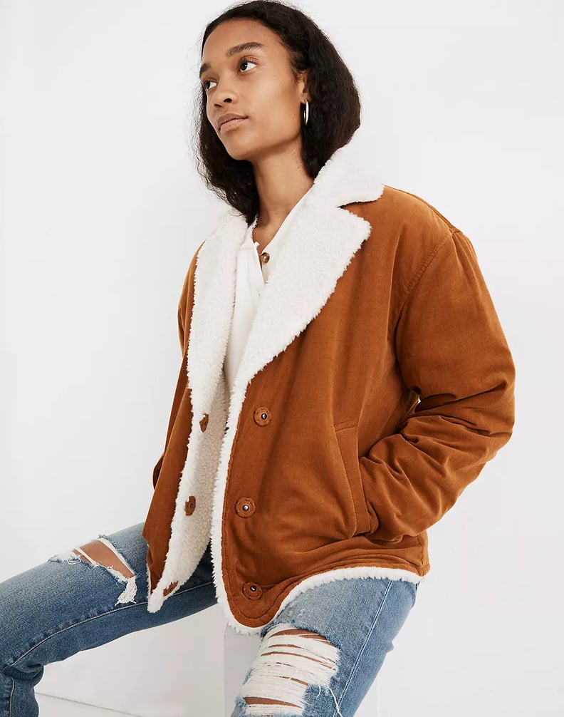 A Timeless Style: Madewell (Re)sourced Sherpa-Lined Corduroy Jacket