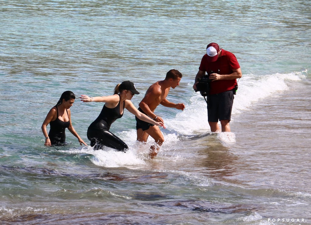 Kim Kardashian Shows Baby Bump in St. Barts | Photos