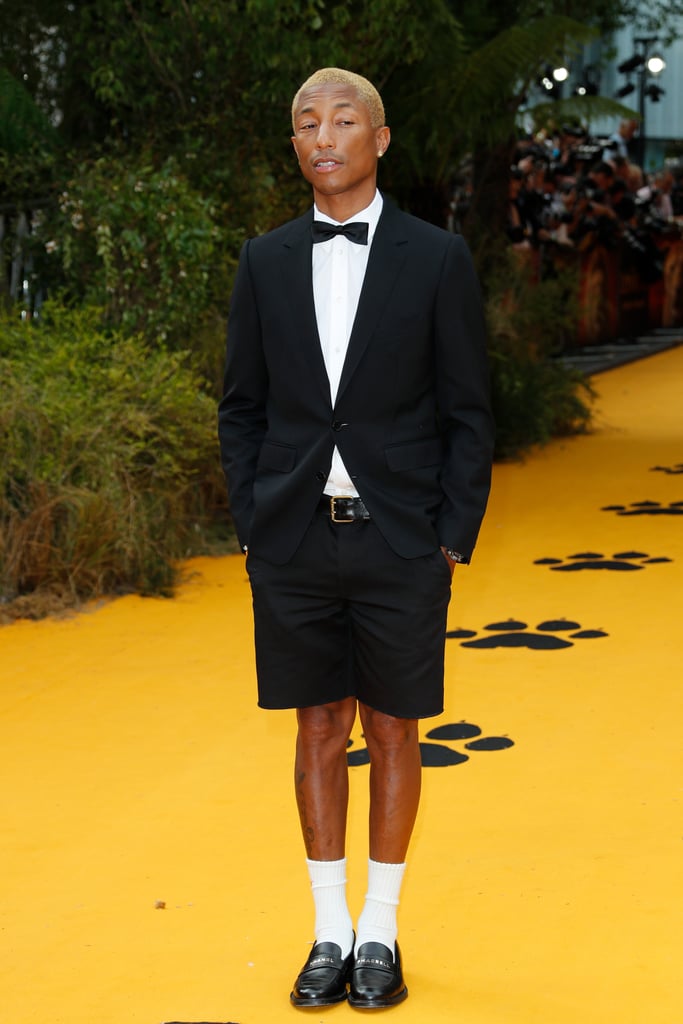 Pictured: Pharrell Williams at The Lion King premiere in London.