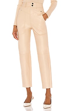 Song of Style Seana Leather Pant in Khaki
