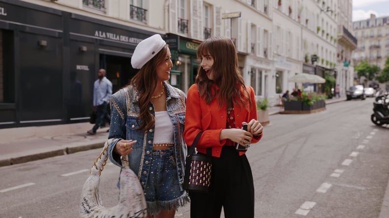 Emily's Courreges Orange Jacket, "Emily in Paris" Season 3, Episode 3