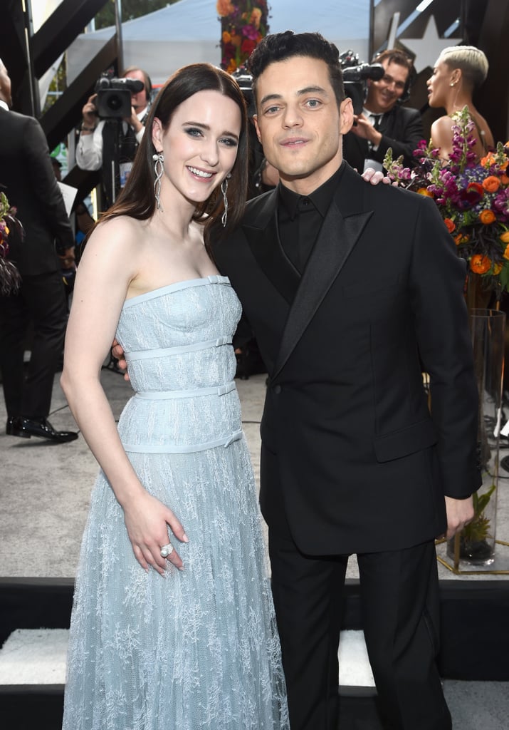 Pictured: Rachel Brosnahan and Rami Malek