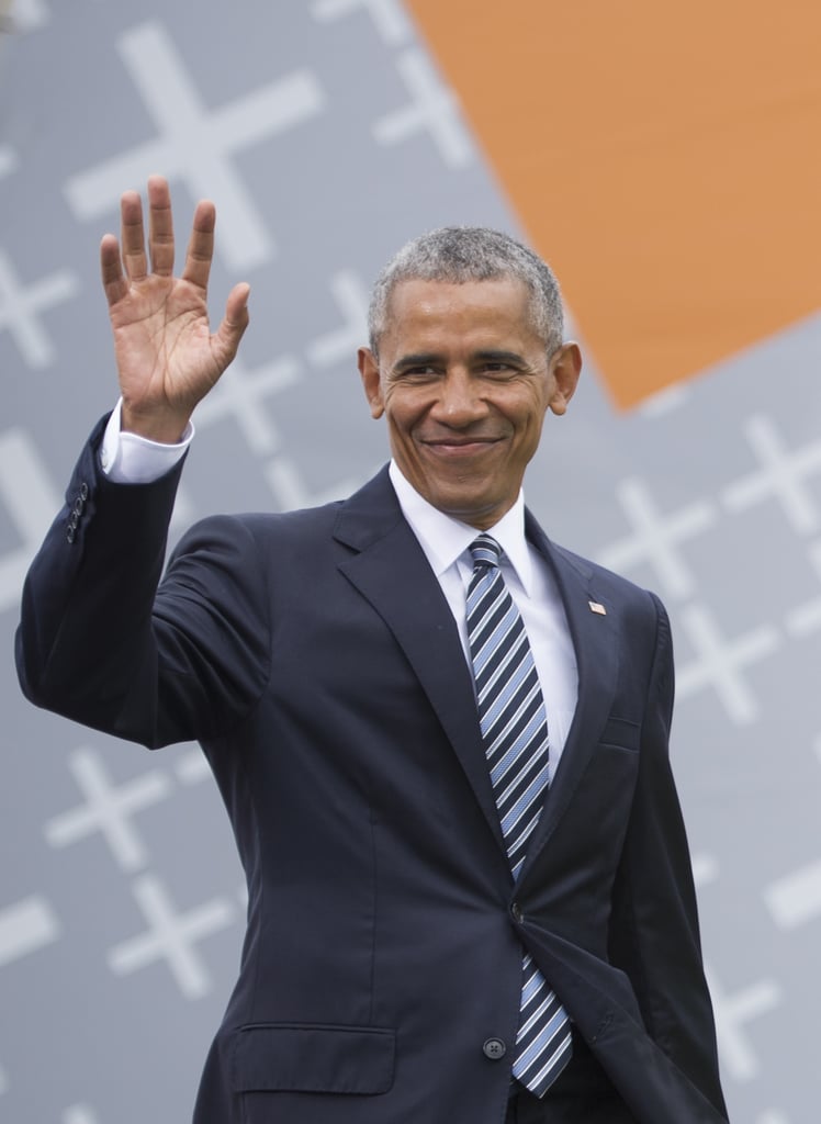 Here he is arriving for a discussion in Germany.