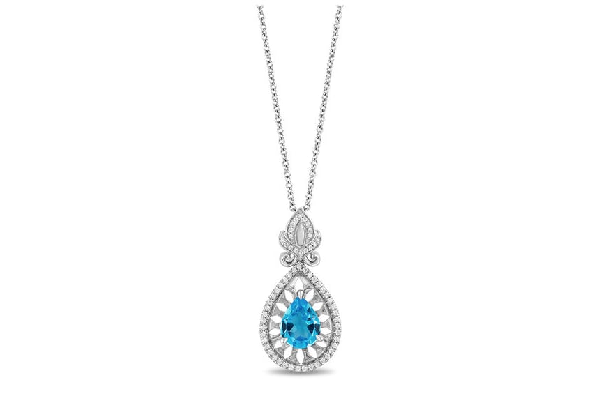 Zales blue topaz necklace on sale