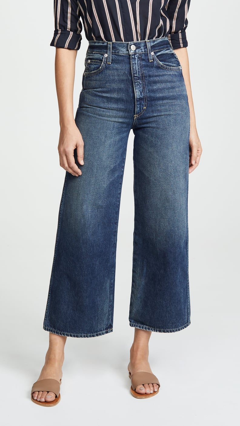 AMO Ava Crop Wide Leg Jeans