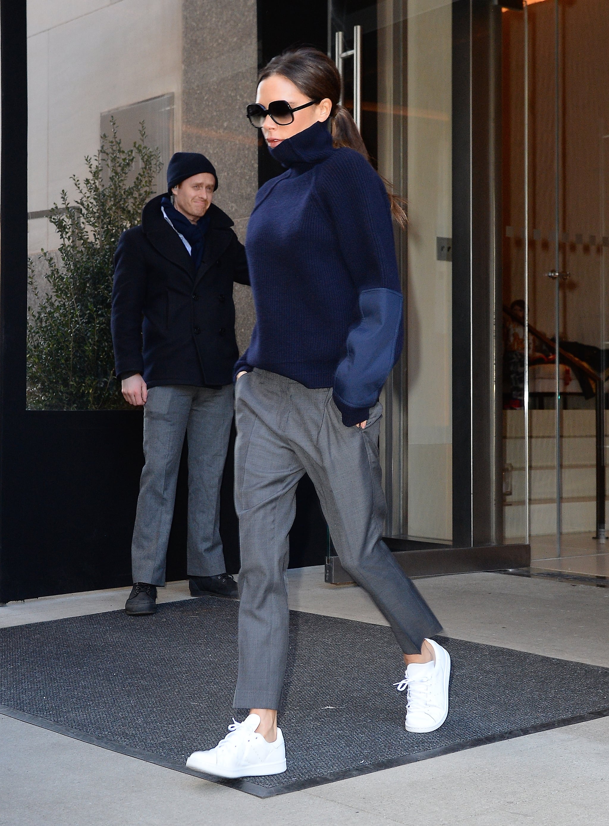 Sienna wore: Louis Vuitton City Steamer Bag @adidas Stan Smith