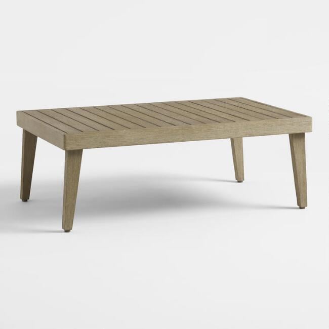 Gray Rapallo Outdoor Occasional Coffee Table