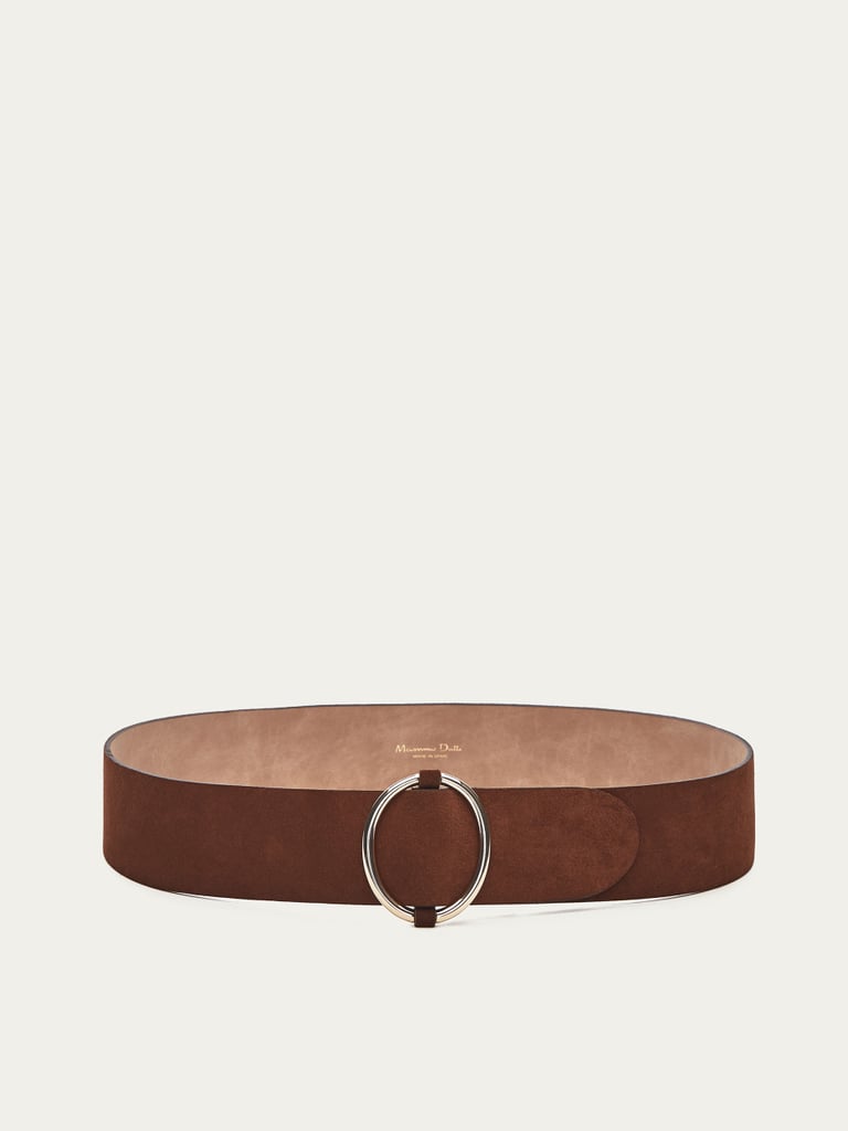 This Massimo Dutti Wide Leather Belt ($90) will serve as the ideal complement to all your khaki, jewel-toned, and navy ensembles.