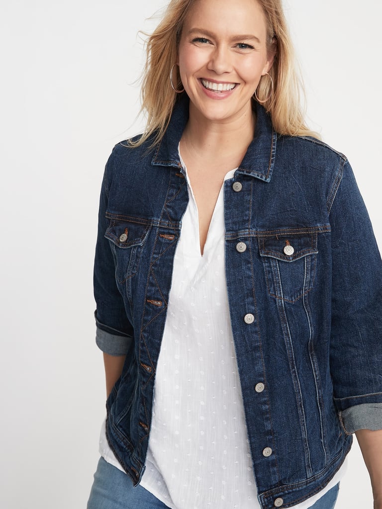 Old Navy Classic Plus Size Jean Jacket The Best Old Navy Basics For Women Popsugar Fashion 