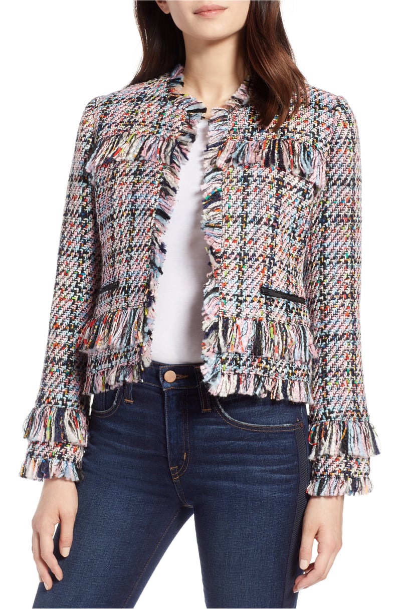 Halogen Raw Edge Tweed Jacket | Nordstrom