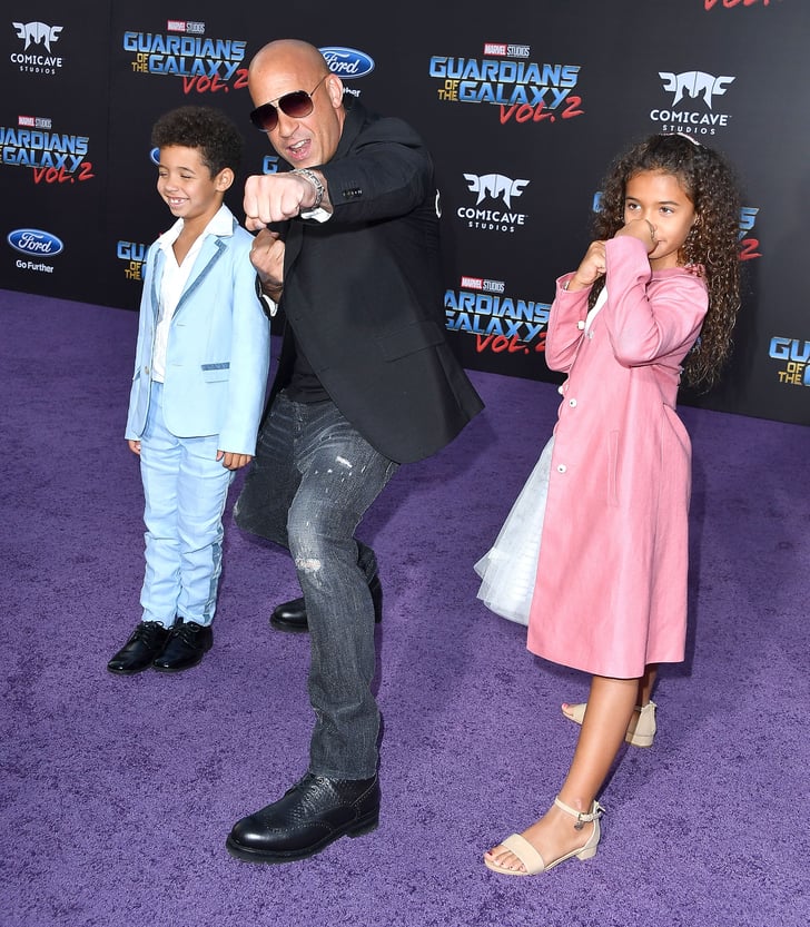 Vin Diesel and His Kids at Movie Premiere in LA April 2017 | POPSUGAR ...