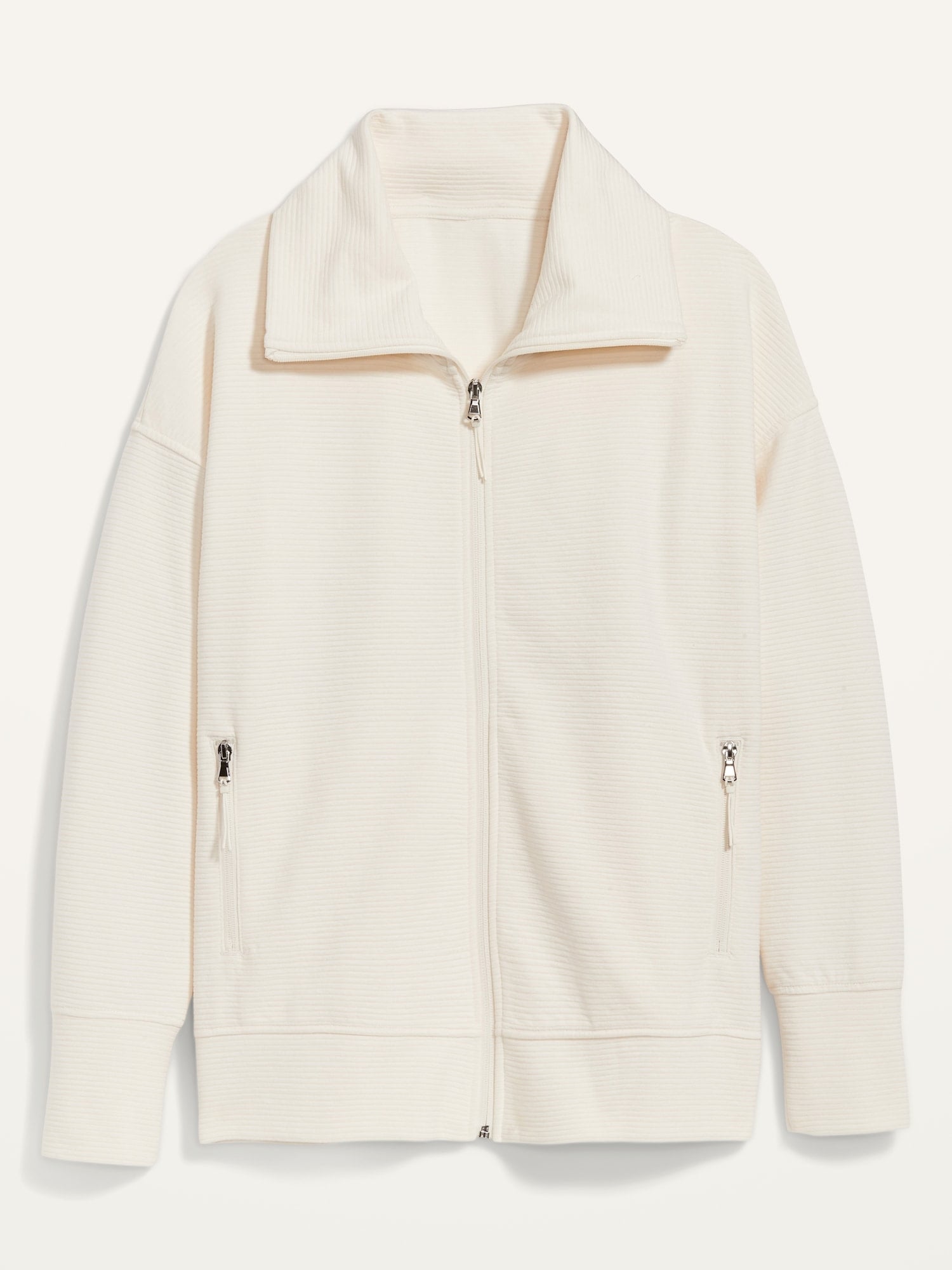 old navy white fleece jacket