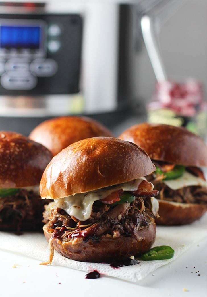 Slow-Cooker Blackberry Jalapeño Chicken Sandwiches