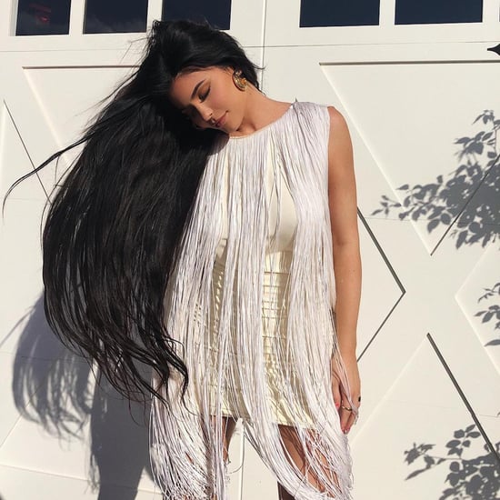 Kylie Jenner's Fringed Dress Long Hair 2019