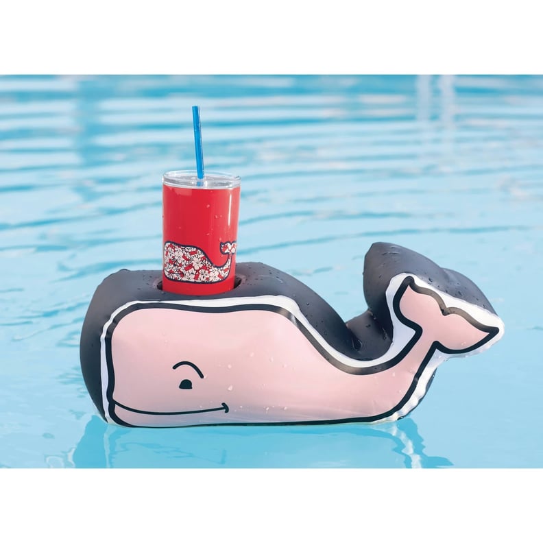 Hibiscus Whale Portable Lidded Drinkware