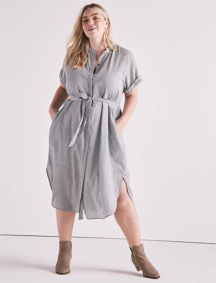 Lucky Brand Striped Shirt Dress